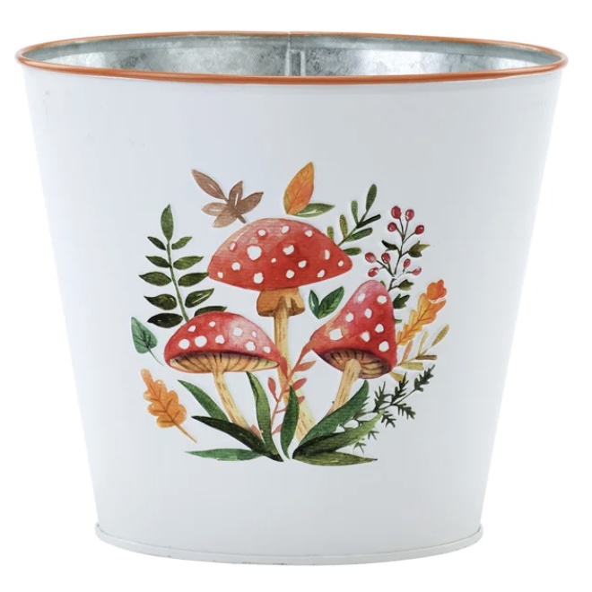 Red Cap Mushroom Pot Cover 6.5"