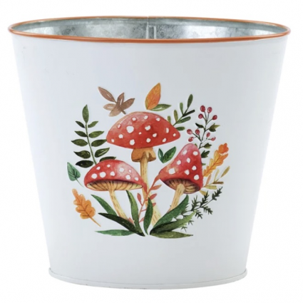 Red Cap Mushroom Pot Cover 6.5"