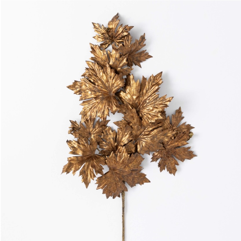 Gold Maple Leaf Spray 38"