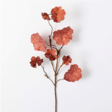Brown Geranium Leaf Spray 33.5"
