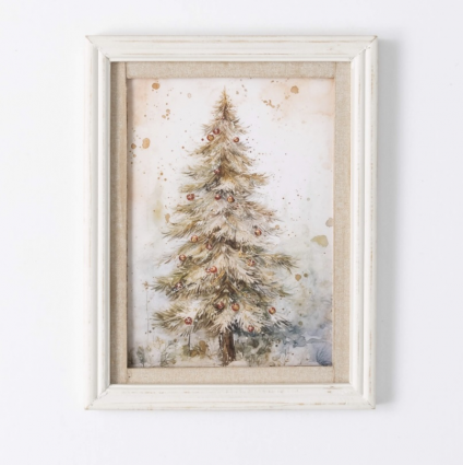 Christmas Tree Wall Art 9.25"L X 11.75"H 