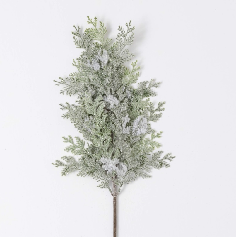 Frosted Cypress Spray  25.5"