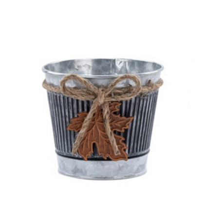 Autumn Leaf Pot Cover  4.25"