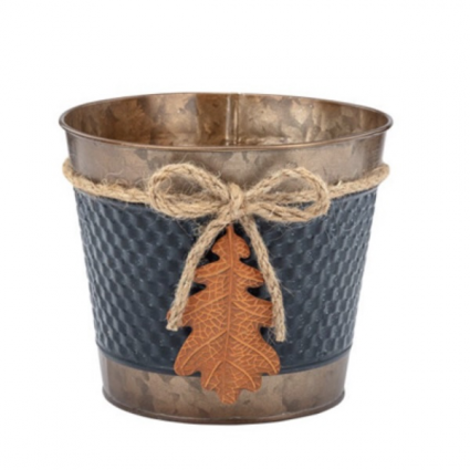 Fall Oak Leaf  Pot Cover 6.5"