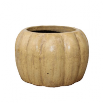Yellow Pumpkin Planter