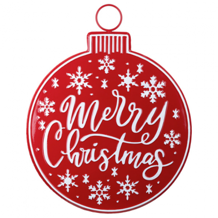 WALL DECOR, EMBOSED MC ORNAMENT