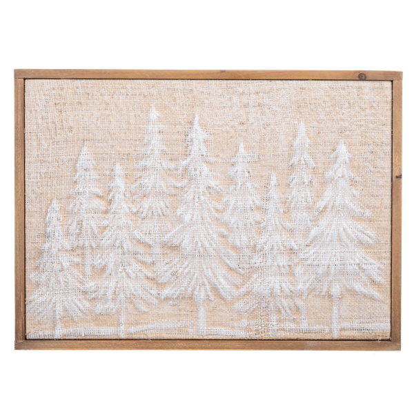 Embossed Christmas Tree Forest Wall Decor