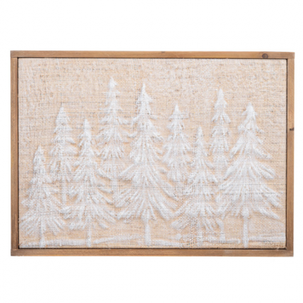 WALL DECOR, EMBOSSED FOREST