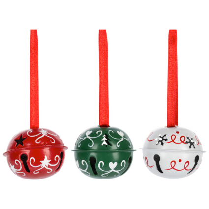 ORNAMENT, 2" JINGLE BELL ASORT