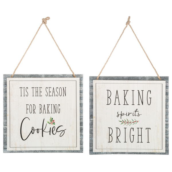 WALL DECOR, HOLIDAY BAKING ASORT
