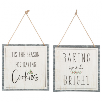 WALL DECOR, HOLIDAY BAKING ASORT