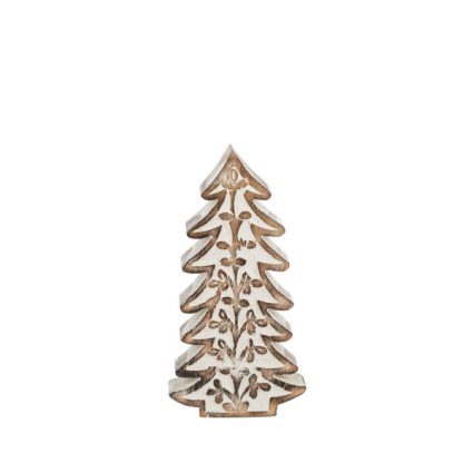 TREE, 7"H WOODEN SCROLL WORK