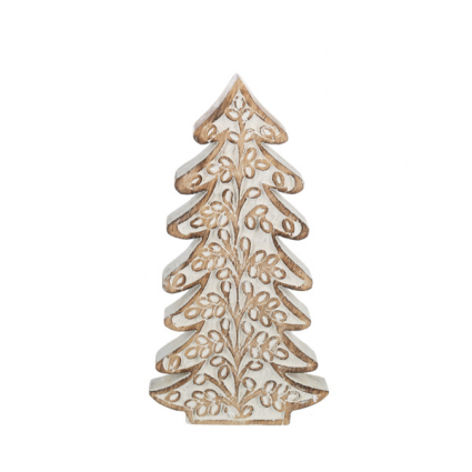 TREE, 9"H WOODEN SCROLL WORK