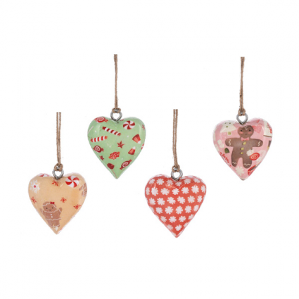 ORNAMENT, 2.5" MINI HEART ASORT