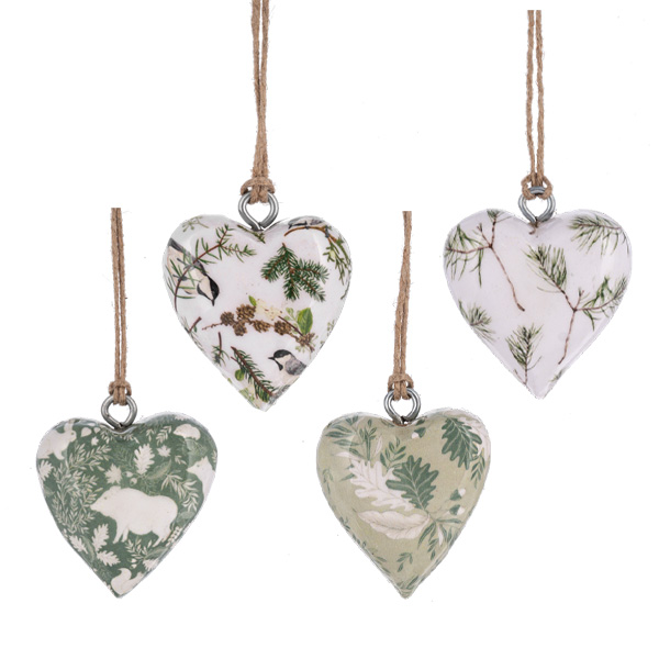 ORNAMENT, 2.5" MINI HEART ASORT