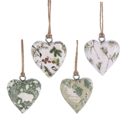 ORNAMENT, 2.5" MINI HEART ASORT