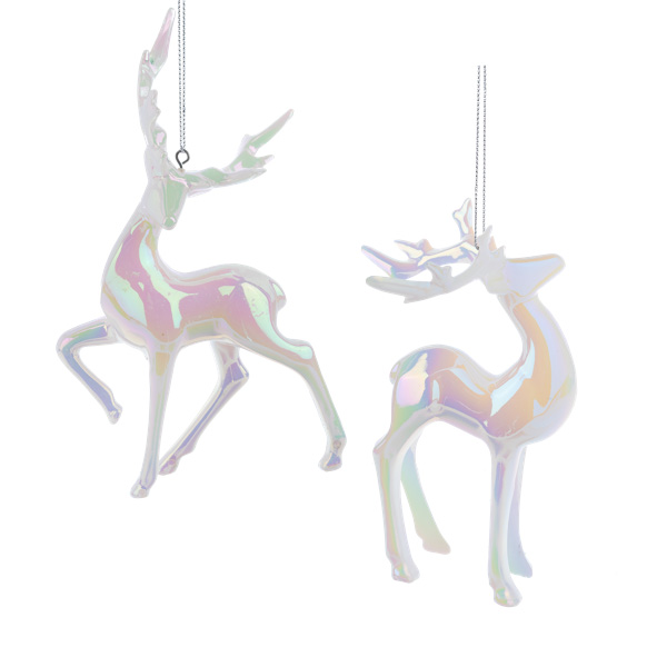 Iridescent Deer Ornament 6.5"