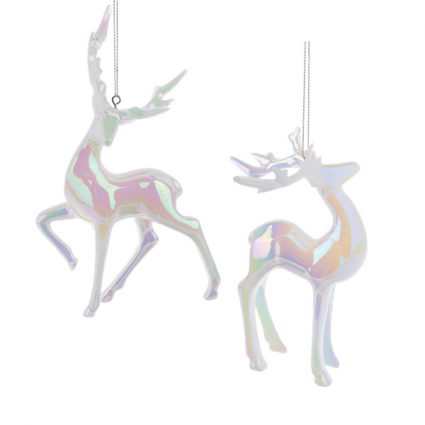 Iridescent Deer Ornament 6.5"