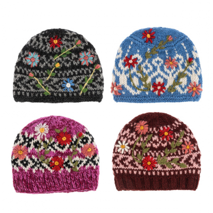 BEANIE, EMBROIDERED ASORTMENT