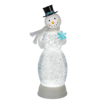 SNOWMAN, 12.5"H LED SHIMMER