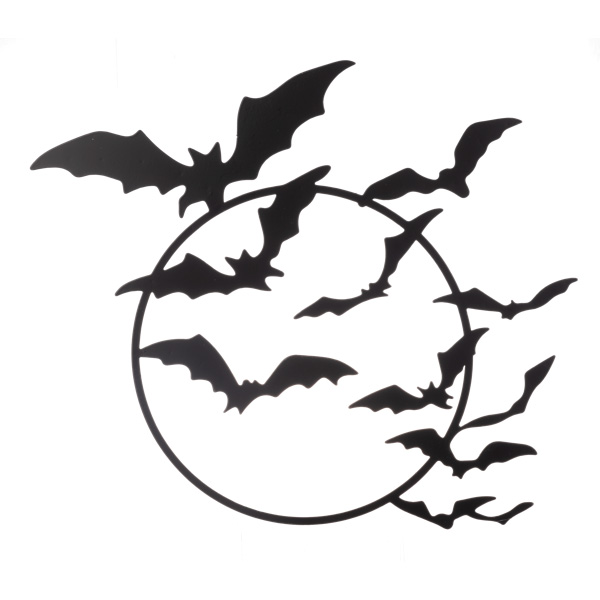 WALL DECOR, 15.25" LAYERED BAT