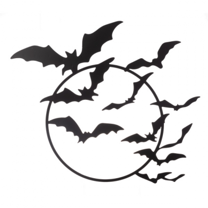 WALL DECOR, 15.25" LAYERED BAT