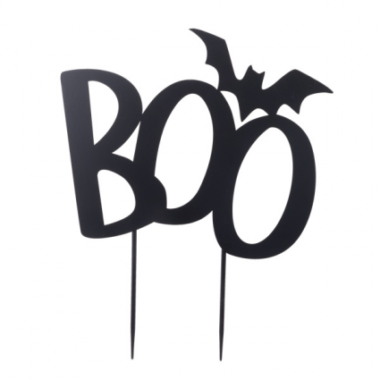 Boo with Bat Yard Stake 19.25"