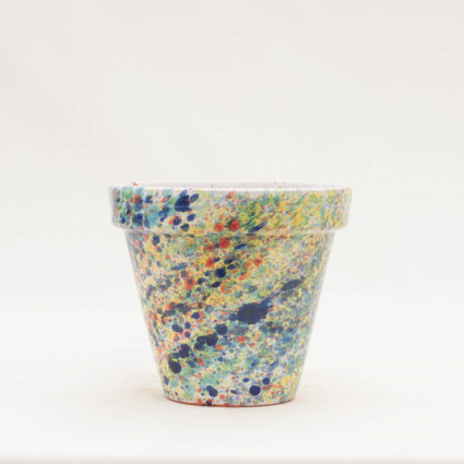 Spanish Color Splash Pot 6"