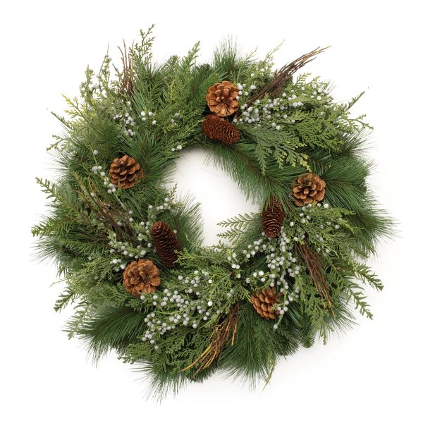 Mixed Pine Wreath 24" 