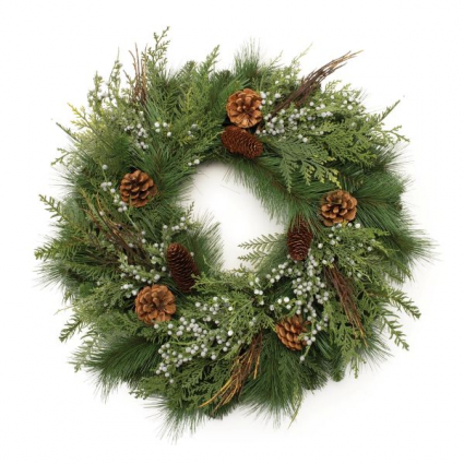 Mixed Pine Wreath 24" 