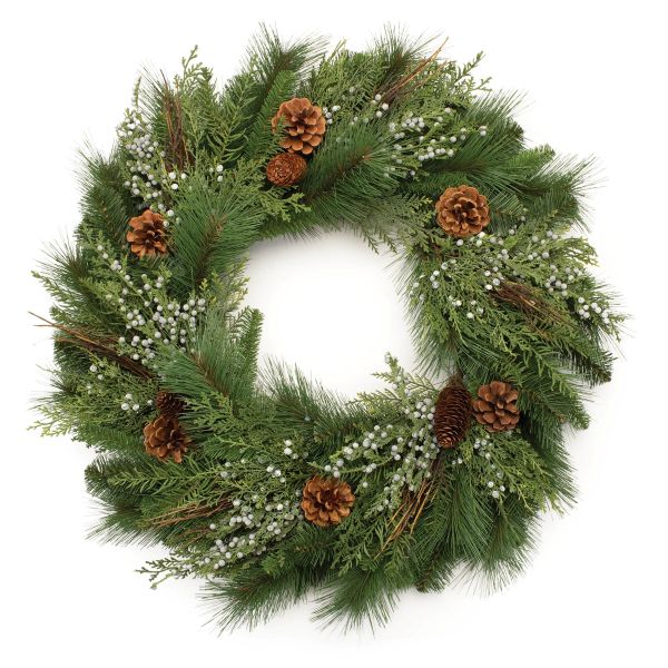 Mixed Pine Wreath 30" 
