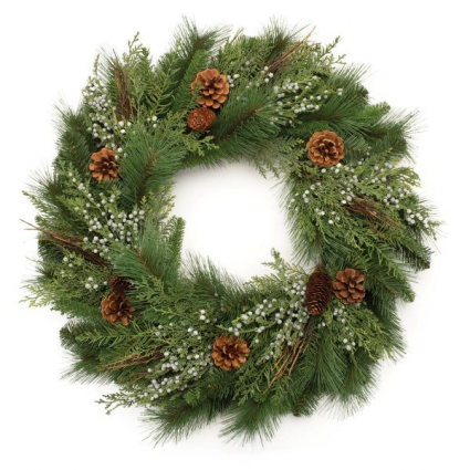 Mixed Pine Wreath 30" 