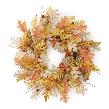 Oak Leaf & Berry Wreath 24"
