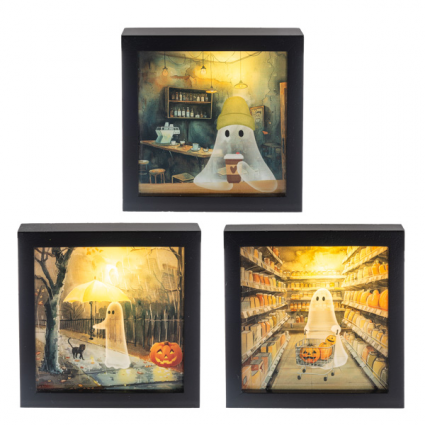 Light Up Ghost Shadow Boxes (Sold Separately)