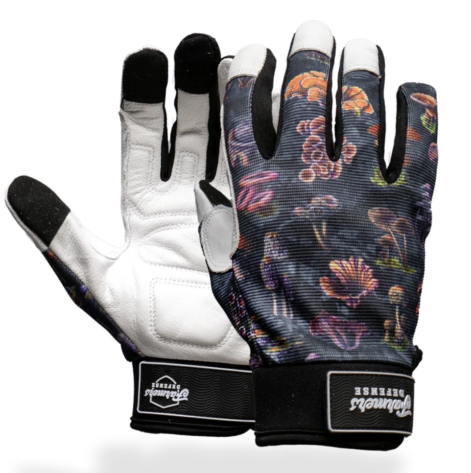 Farmers Defense Rugged Guard Leather Gloves - Fungi (L)