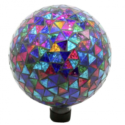 Triangle Tile Glass Globe 10"