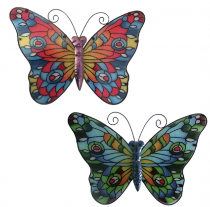 Stained Glass Butterflies 15" (Sold Seperately)