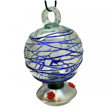 Dew Drop Hummingbird Feeder - Spun Sugar Blue