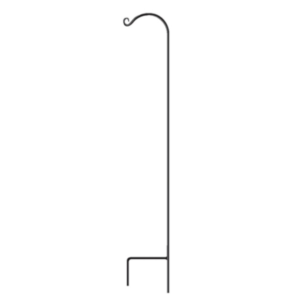 Black Single Shepards Hook 48"