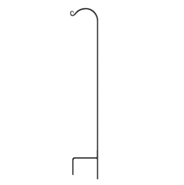 Black Single Shepards Hook 64"