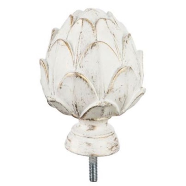 Ivory Artichoke Flag Pole Finial