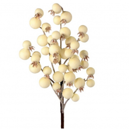 Weathered Cream Crabapple Spray 16"