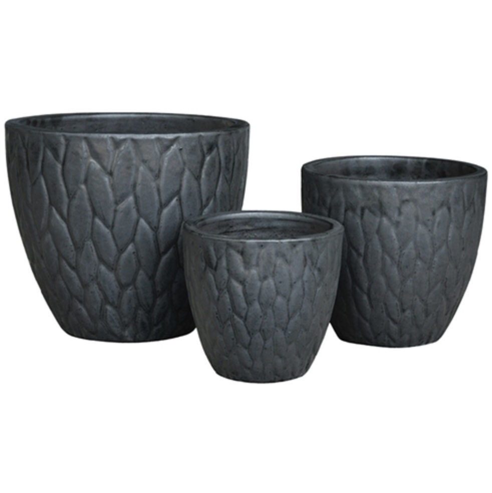 Grove Pots - Matte Black 7"