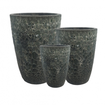 Silvana Pots - Atlantic Black 10"W