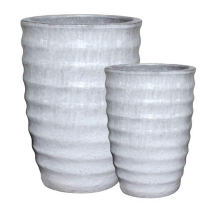 Kian Pots - White 20"W