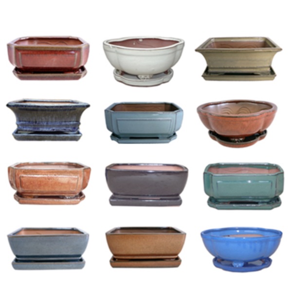 6" Bonsai Pot with Saucer (Sold Separately)