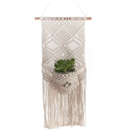 Woven Pot & Wall Hanger 26"
