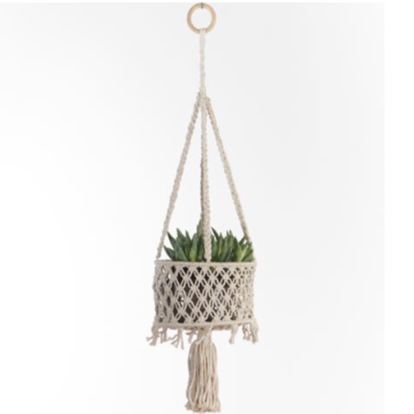 Cotton Utility Basket Hanger 34"