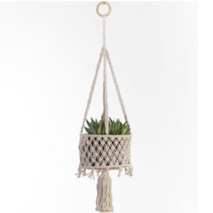 Cotton Utility Basket Hanger 34"