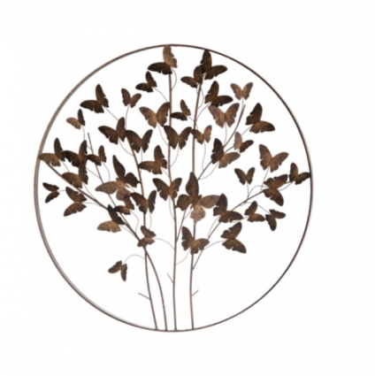 Metallic Layered Butterfly Wall Art
